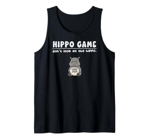 Lustiges Nilpferd-Spiel Don't Look Game Over für Jungen Mädchen Kinder Tank Top von HippoAxis1
