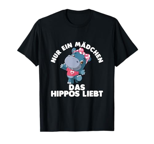 Nilpferd Hippo Mädchen Safari Flusspferd T-Shirt von Hippopotamus Hippo Nilpferd Safari Geschenkidee