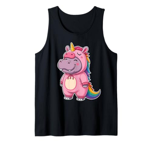 Nilpferd im Einhorn Kostüm für Mädchen Kinder Nilpferd Tank Top Nilpferd im Einhorn Kostüm für Mädchen Kinder Nilpferd Tank Top von Hippopotamus In Unicorn Costume Kawaii Design