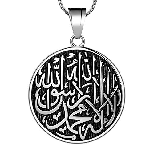 Hipunk Allah Halskette Herren Muslim Anhänger Islamisch Arabisch Geschenk 316L Edelstahl Islam Schmuck SP0049G Hipunk Allah Halskette Herren Muslim Anhänger Islamisch Arabisch Geschenk 316L Edelstahl Islam Schmuck SP0049G von Hipunk