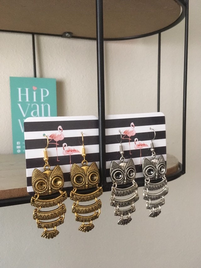 Eule Ohrringe von HipvanWol