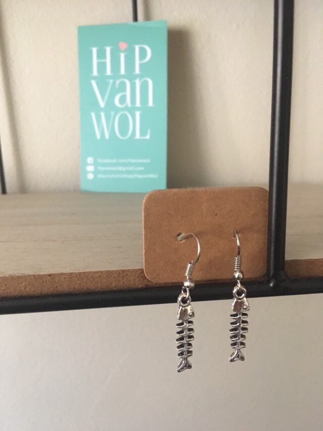 Fischgräten-Ohrringe von HipvanWol