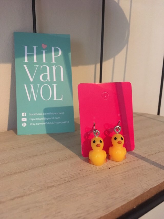 Gummi-Enten-Ohrringe von HipvanWol