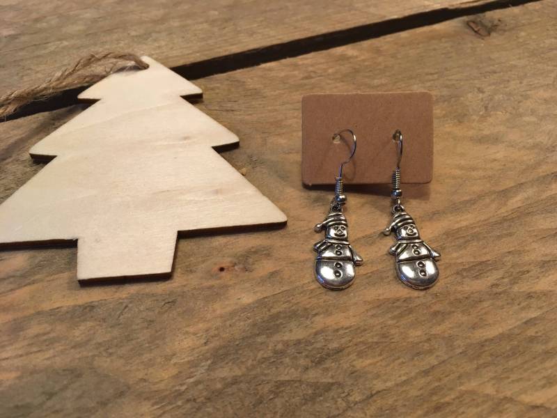 Schneemann-Ohrringe von HipvanWol