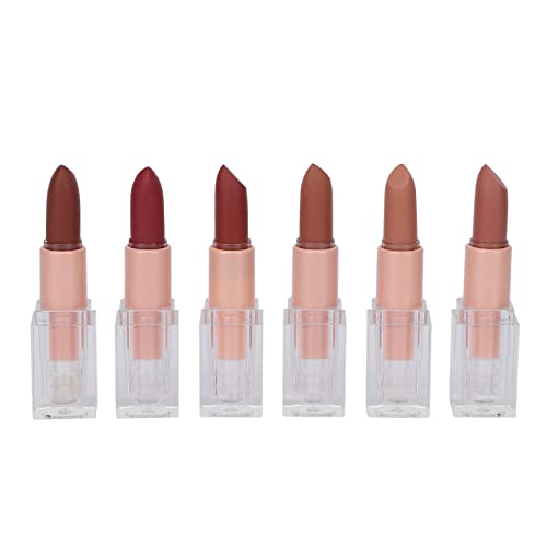 Hiraith 6-teiliges Mattes Lippenstift-Set, Langanhaltender Lipgloss, Feuchtigkeitsspendendes Lippie-Lippen-Make-up für Frauen und Mädchen (Set B) von Hiraith