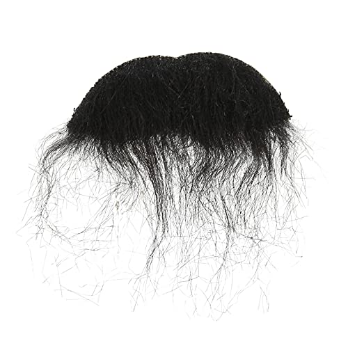 Künstliche Schnurrbärte, Lebensechte Flanell-Kostüm-Bart-Schnurrbart-Zubehör Zur Verkleidung, Selbstklebendes, Doppelseitiges Klebeband, Einfach Anzubringen und zu Entfernen von Hiraith