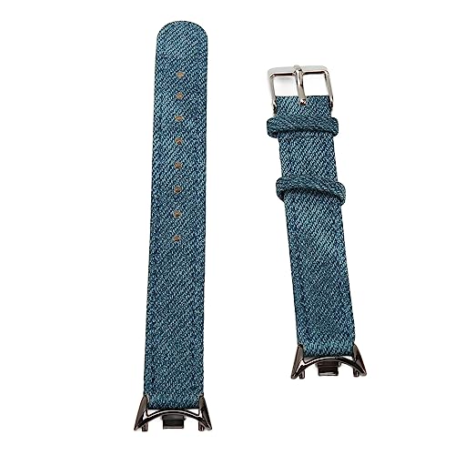 Lederarmband, Fein Verarbeitetes Lederband, Stilvoll, Atmungsaktiv, Bequem für Herren, Sport (Blau) von Hiraith