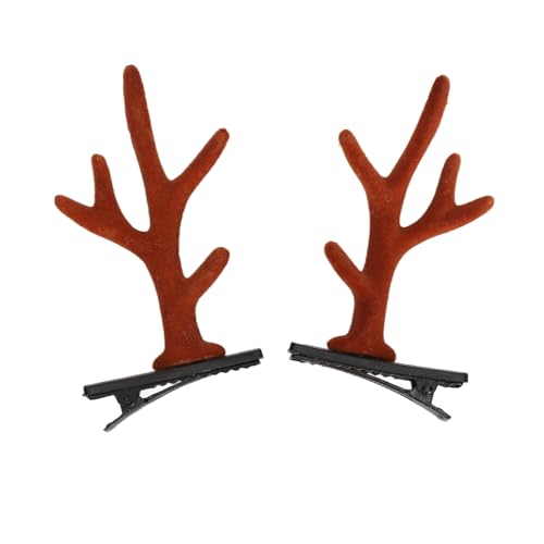 Rentier-Weihnachtshaarnadel, Schöne Geweih-Haarspange, 9 Paar für Party, Cosplay-Tribut, Robuste Materialien von Hiraith