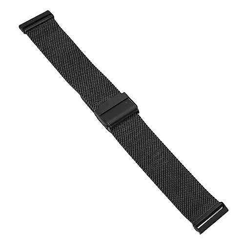 Sportuhrenarmband, Bequemes, Gewebtes Mesh-Doppelverschluss-Schnalle, Stabiles Uhrenarmband für Spartan Hr 7/D5i (Schwarz) von Hiraith