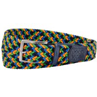 Tom Rusborg Elastischer Flechtgürtel im Farbmix mit Leder-Details in 105 von Tom Rusborg