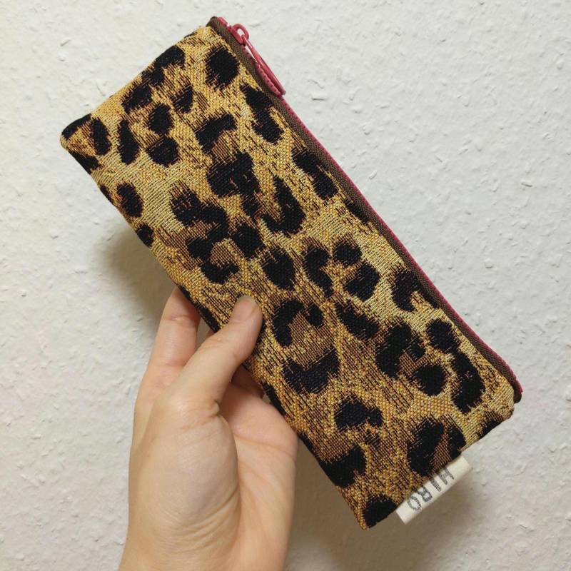 Leopard Mäppchen, Geschenk von HirokoSchuppHandmade