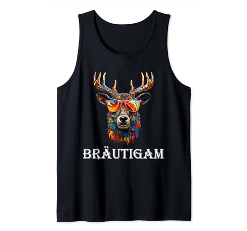 Herren JGA T-Shirt Bräutigam Hirsch Jäger JGA Junggesellenabschied Tank Top Herren JGA T-Shirt Bräutigam Hirsch Jäger JGA Junggesellenabschied Tank Top von Hirsch JGA Shop UK
