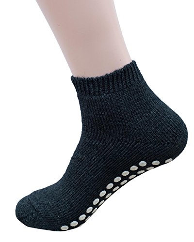 Hirsch Natur, Wellness/Yoga Stoppersocken, 70% Wolle 30% Seide (Schwarz, 36/37) von Hirsch Natur