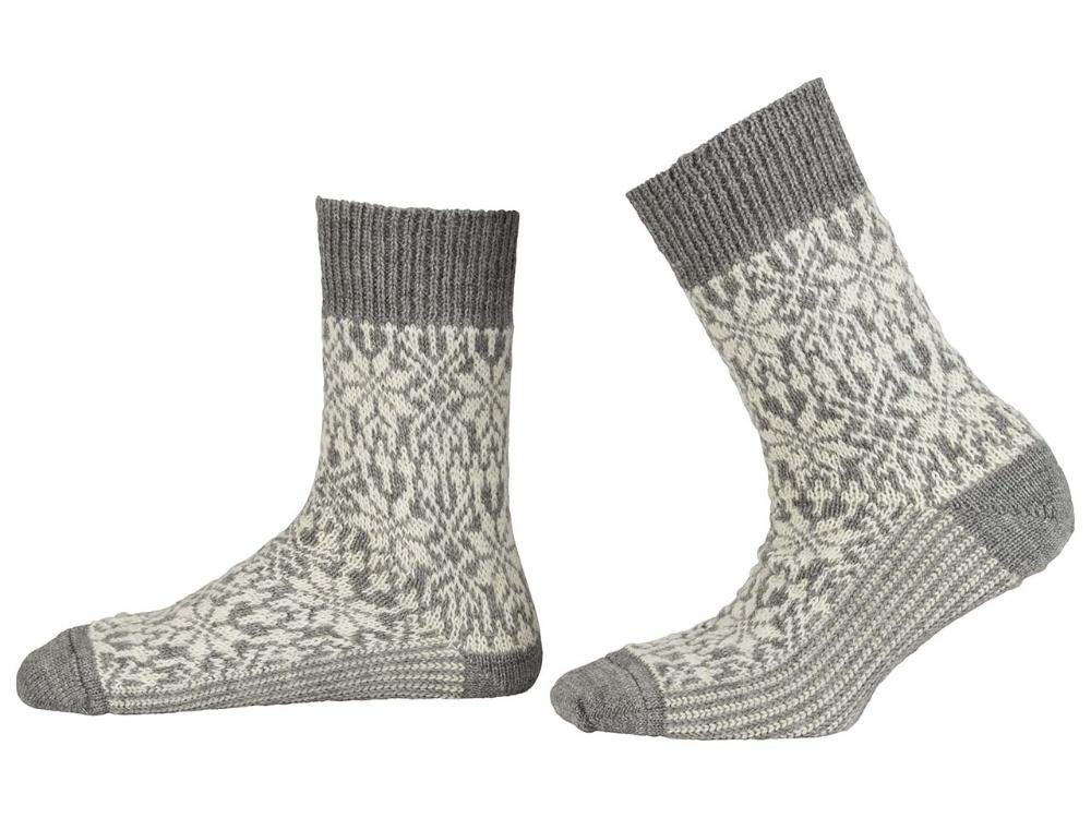 Hirsch Natur Socken Hirsch Natur Unisex-Wollsocken 'Norweger Sternenmu von Hirsch Natur