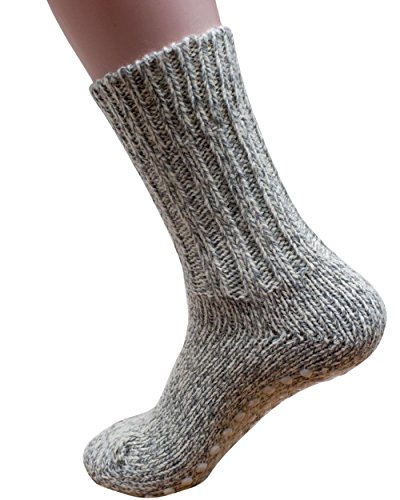 Hirsch Natur Norweger Stopper Socken, 100% Wolle (kbT) (40/41) von Hirsch Natur