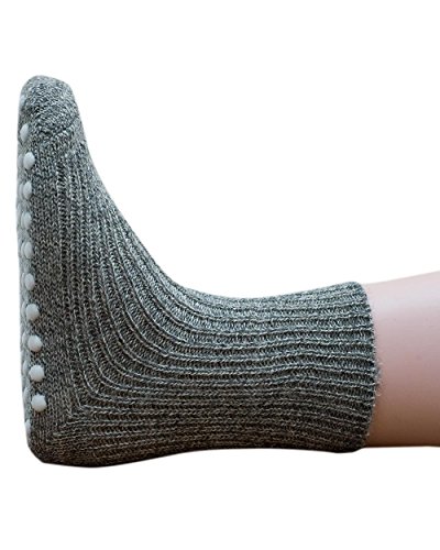 Hirsch Natur Stoppersocken für Kinder, 100% Schurwolle kbT (27-28, norweger/grau) von Hirsch Natur