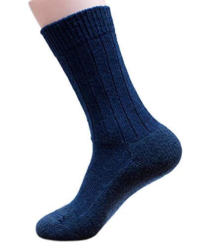 Hirsch Natur Wandersocken Trekkies, Wolle Baumwolle, (36/37, Marine) von Hirsch Natur