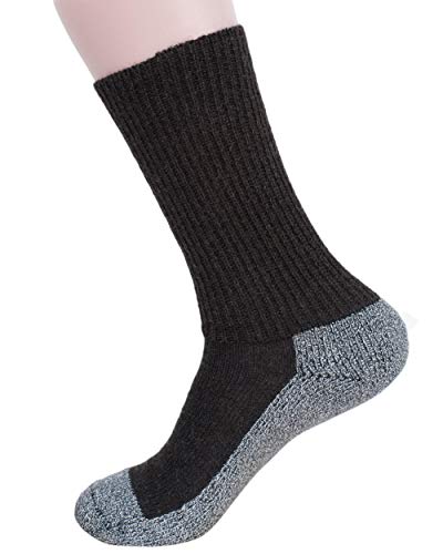 Hirsch Sports, Sport Strümpfe/Trekkingsocken Charlie mit Baumwoll-Sohle, 85% Wolle (kbT), 15% Baumwolle (kbA) (38/39, Braun/Grau) von Hirsch Sports