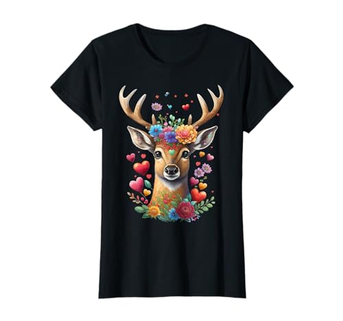 Hirsch T-Shirt Damen Trachtenshirt Ersatz Dirndl Trachten T-Shirt Hirsch T-Shirt Damen Trachtenshirt Ersatz Dirndl Trachten T-Shirt von Hirsch T-Shirt Damen Trachtenshirt ohne Spruch