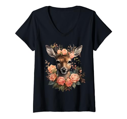 Trachten T-Shirt Trachtenshirt Damen Trachtenbluse Hirsch T-Shirt mit V-Ausschnitt Trachten T-Shirt Trachtenshirt Damen Trachtenbluse Hirsch T-Shirt mit V-Ausschnitt von Hirsch T-Shirt & bayrisches Trachtenshirt Damen