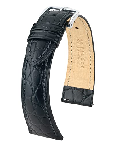 HIRSCH Unisex Uhrenarmband Krokodil Style Modell Aristocrat 18 mm Schwarz HIRSCH Unisex Uhrenarmband Krokodil Style Modell Aristocrat 18 mm Schwarz von Hirsch