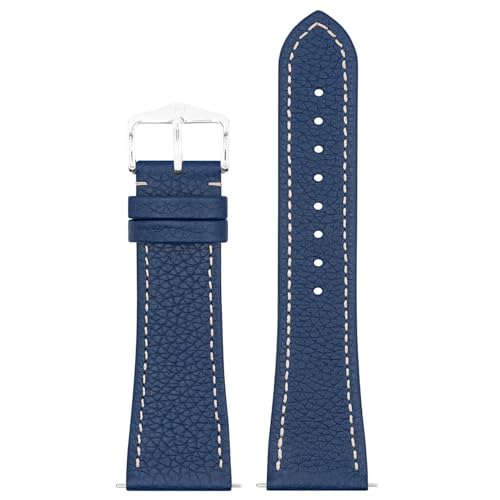 Hirsch Uhren-Armband Bologna M 20 mm Leder Blau 01802180-2-20 von HIRSCH H