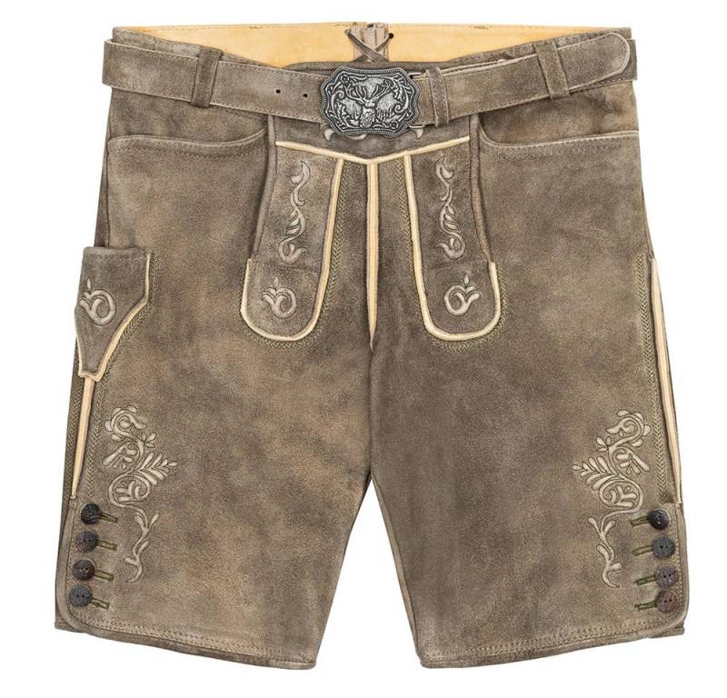 Hirscher Tracht Trachtenlederhose kurze Lederhose - Neuburg von Hirscher Tracht