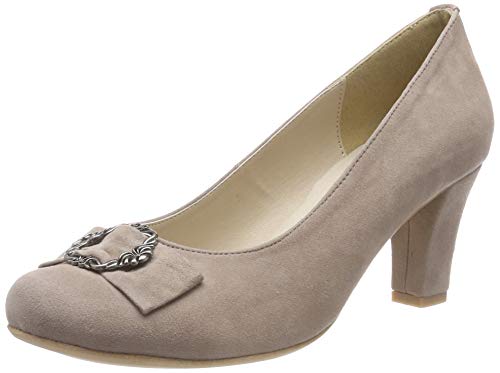 Hirschkogel Damen 3006817 Pumps Grau(Taupe 066) 38 EU von Hirschkogel