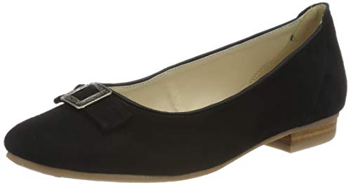 Hirschkogel Damen 3006826 Geschlossene Ballerinas, Schwarz (Schwarz 002) von Hirschkogel