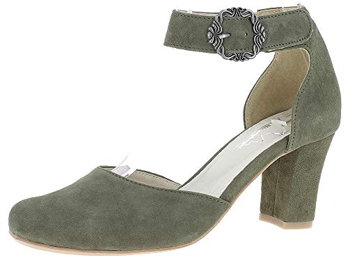 Hirschkogel Damen 3007835 Riemchenpumps, Grün (Khaki 046), 41 EU von Hirschkogel