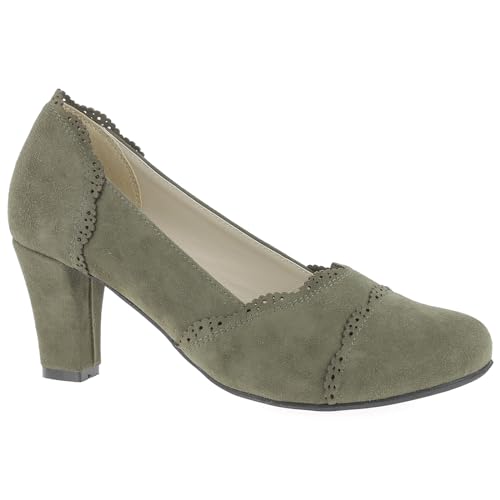 Hirschkogel Damen 3008711 Pumps, Grün (Khaki 046), 38 EU von Hirschkogel