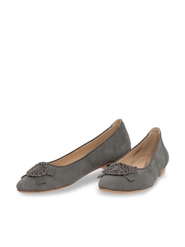 Hirschkogel Damen Ballerina Ballerinas, anthrazit, 37 EU von Hirschkogel