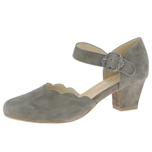 Hirschkogel Damen Trachten Pumps, anthrazit, 36 EU von Hirschkogel