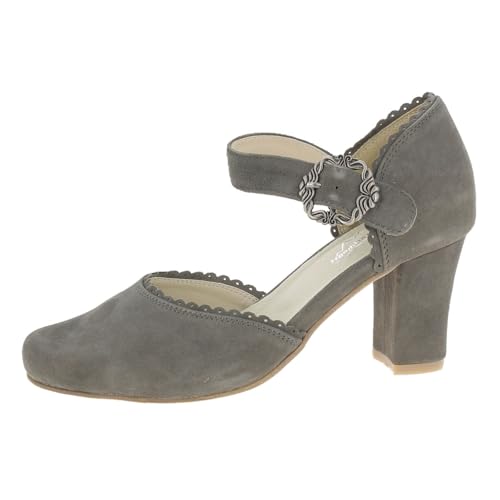 Hirschkogel Damen Trachten Pumps, anthrazit, 43 EU von Hirschkogel