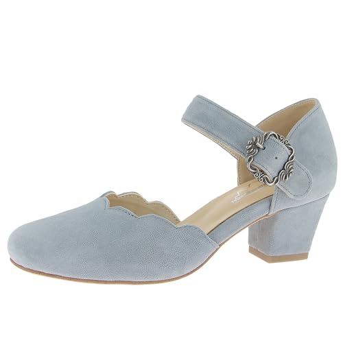 Hirschkogel Damen Trachten Pumps, h.blau, 37 EU Hirschkogel Damen Trachten Pumps, h.blau, 37 EU von Hirschkogel