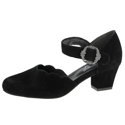 Hirschkogel Damen Trachten Pumps, schwarz, 36 EU von Hirschkogel