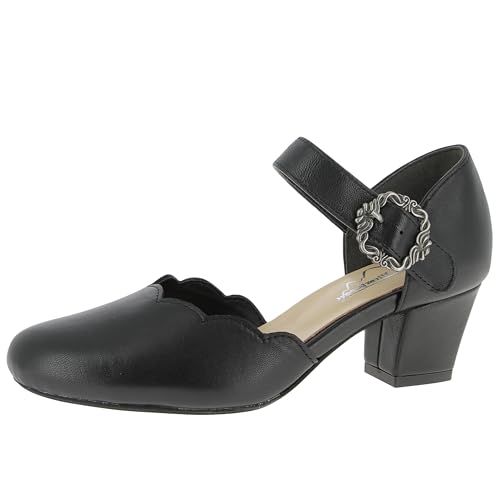 Hirschkogel Damen Trachten Pumps, schwarz, 36 EU von Hirschkogel