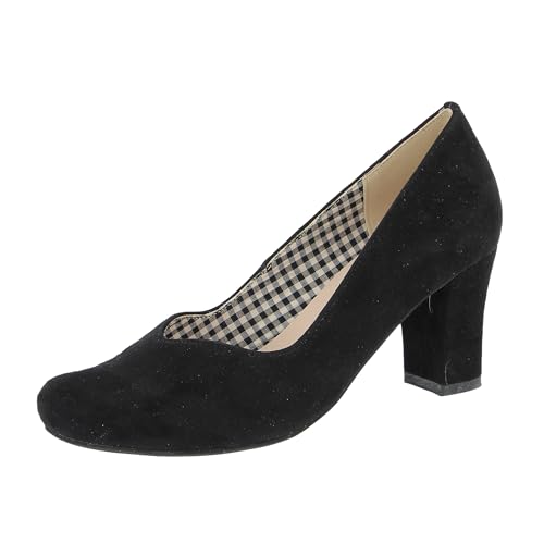 Hirschkogel Damen Trachten Pumps, schwarz, 39 EU von Hirschkogel