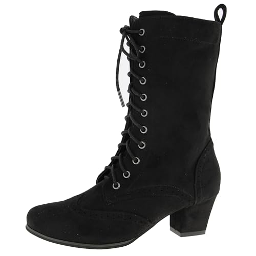 Hirschkogel Damen Trachten Stiefelette Trachtenstiefel, schwarz, 39 EU Hirschkogel Damen Trachten Stiefelette Trachtenstiefel, schwarz, 39 EU von Hirschkogel