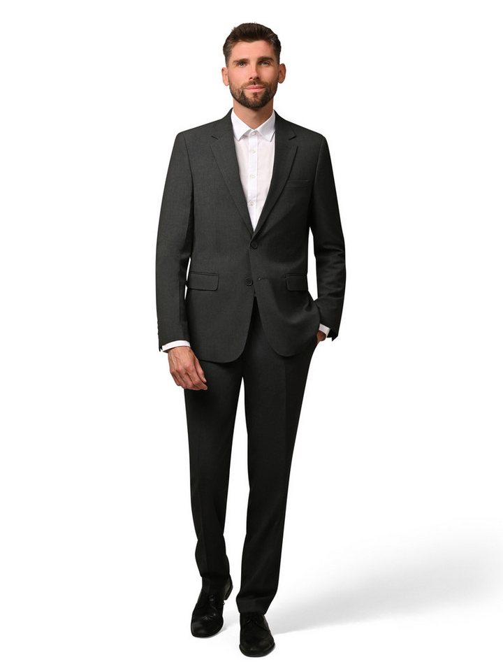 Hirschthal Anzug Herren Business Anzug Regular Fit (Anzughose & Sakko, 2-tlg., Anzug Set) im modernen Look, mit Kleidersack von Hirschthal