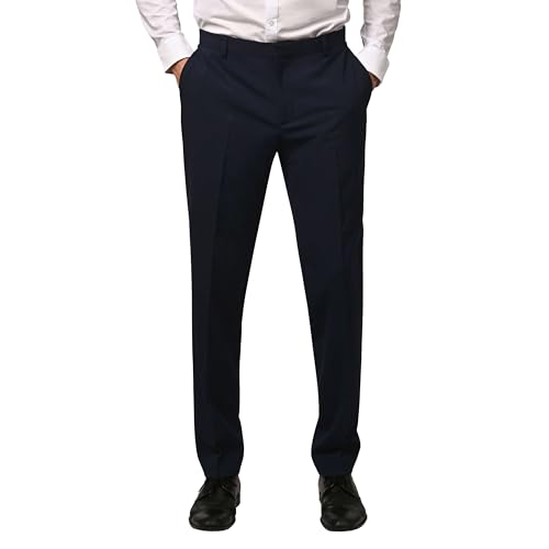 Hirschthal Business Herren Anzughose Regular Fit - Anzughose Schwarzblau 50 von Hirschthal