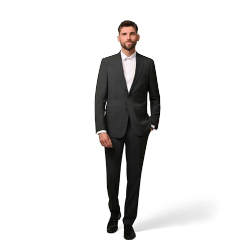 Hirschthal Herren 2-TLG. Business Anzug Regular Fit - Anzughose & Sakko - mit Kleidersack - Anthrazit Kurzgröße 30 Hirschthal Herren 2-TLG. Business Anzug Regular Fit - Anzughose & Sakko - mit Kleidersack - Anthrazit Kurzgröße 30 von Hirschthal