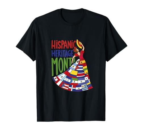 National Hispanic Heritage Month Damen T-Shirt National Hispanic Heritage Month Damen T-Shirt von His Her Month All Designs