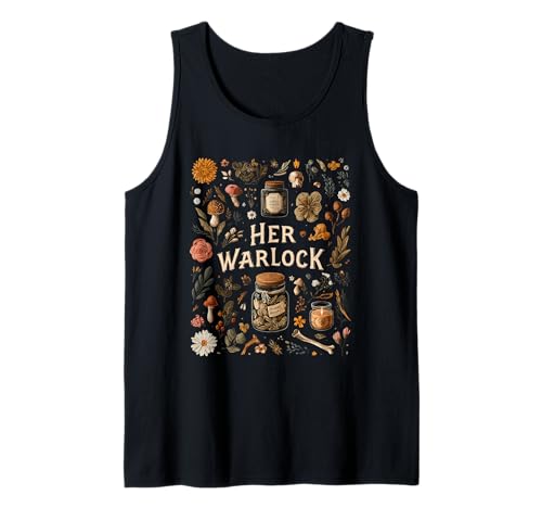 Herren Her Warlock His Witch Witchcraft Couple Okkulte Magie Tank Top von His Witch Cute Pagan Couples Occult Love