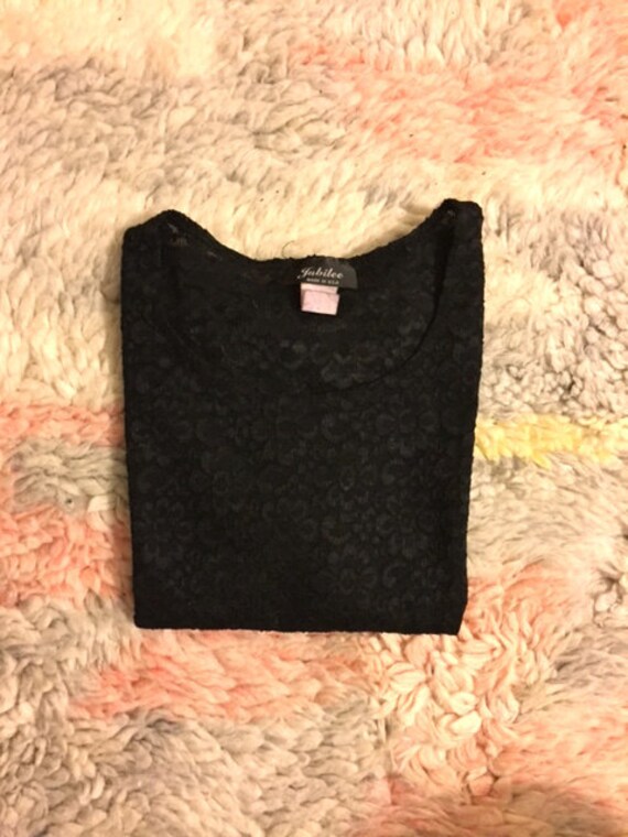 Vintage 70Er/80Er Jahre Black Lace Top Klein Vintage 70Er/80Er Jahre Black Lace Top Klein von HisCoyMistress
