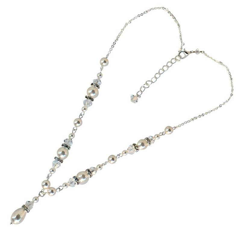Braut-Perlen - Und Kristall-Halskette Schmuck Für Frauen Geschenk Sie von HisJewelsCreations