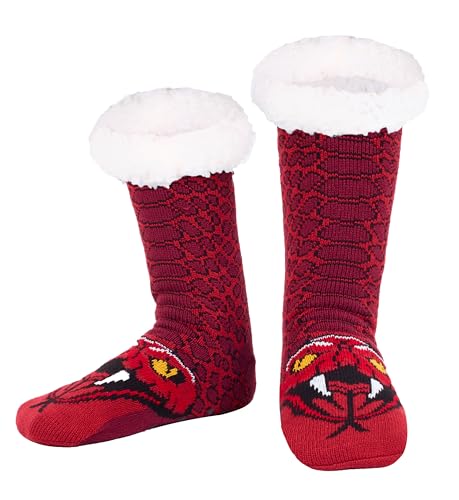 Hisonwel Herren Slipper Socken Tier Fuzzy Rutschschutz fluffig Winter Warm weich dick Fleece gefüttert Thermal Home Socken von Hisonwel