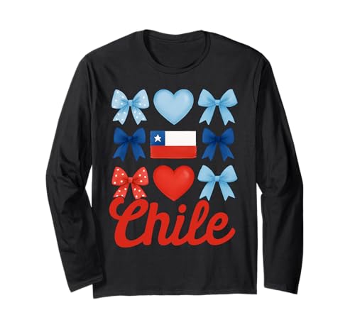 Chile Girl Coquette Bow Hispanic Heritage Langarmshirt Chile Girl Coquette Bow Hispanic Heritage Langarmshirt von Hispanic Heritage Chile Girl