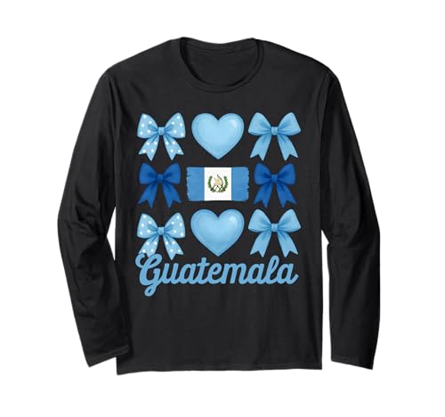 Guatemala Girl Coquette Bow Hispanic Heritage Langarmshirt Guatemala Girl Coquette Bow Hispanic Heritage Langarmshirt von Hispanic Heritage Guatemala Girl