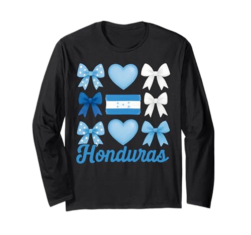 Honduras Girl Coquette Bow Hispanic Heritage Langarmshirt Honduras Girl Coquette Bow Hispanic Heritage Langarmshirt von Hispanic Heritage Honduras Girl